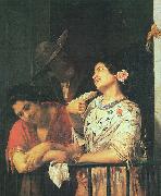 Mary Cassatt On the Balcony oil painting on canvas